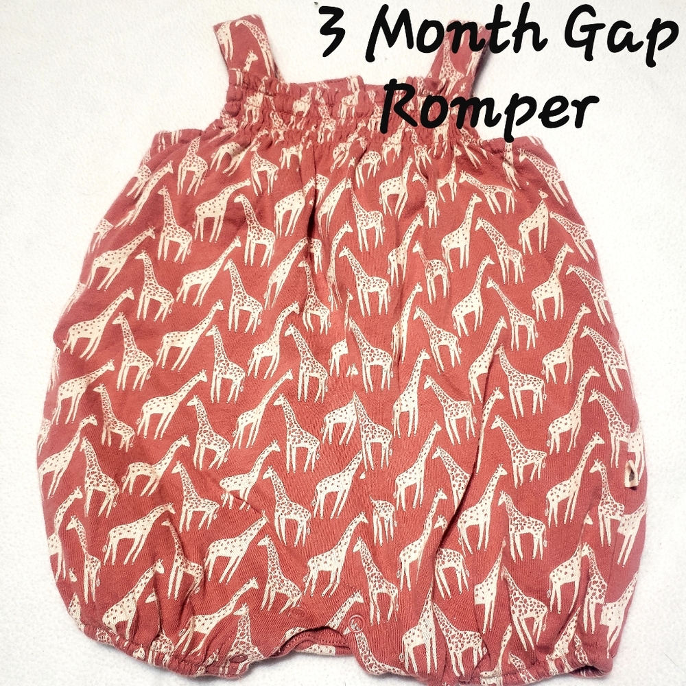 Pink Giraffe Romper